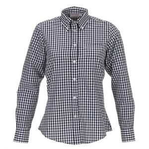 Chef Works 2XL Navy White Gingham Dress Shirt W500 BWK Womens Long Sleeve